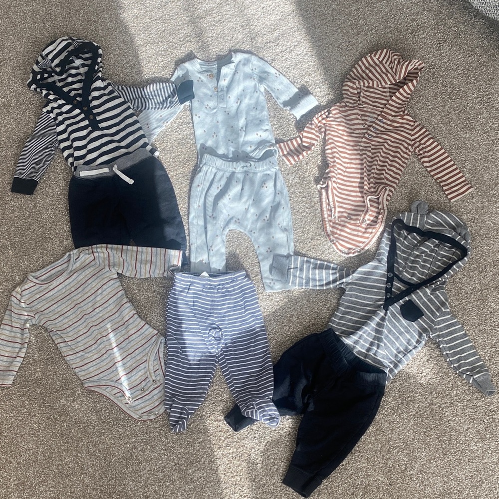 Carters 6 month long sleeve and pants outfit lot 9 pieces